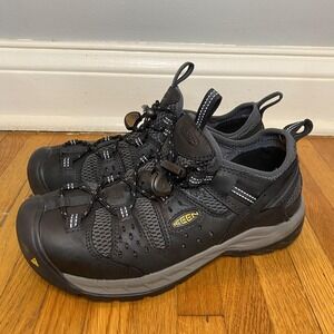 KEEN Shoes Mens Size 8D Black Utility Work Safety Toe Low Top Sneakers ASTM EH